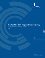 Image of the book cover for 'Results of the 2016 Program Directors Survey'