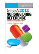 Image of the book cover for 'Mosby's 2012 Nursing Drug Reference'