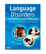 Image of the book cover for 'Language Disorders from Infancy through Adolescence'