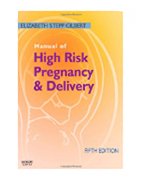 Image of the book cover for 'MANUAL OF HIGH RISK PREGNANCY & DELIVERY'