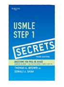 Image of the book cover for 'USMLE Step 1 Secrets'