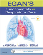 Image of the book cover for 'Egan's Fundamentals of Respiratory Care'