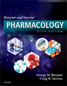 Image of the book cover for 'Brenner and Stevens' Pharmacology'