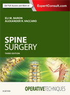 Image of the book cover for 'Operative Techniques: Spine Surgery'