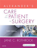 Image of the book cover for 'Alexander's Care of the Patient in Surgery'