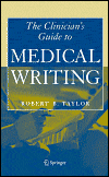 Image of the book cover for 'The Clinician's Guide to Medical Writing'