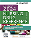 Image of the book cover for 'Mosby's 2024 Nursing Drug Reference'