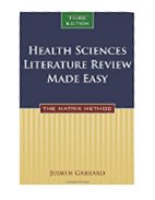 Image of the book cover for 'Health Sciences Literature Review Made Easy: The Matrix Method'