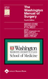 Image of the book cover for 'THE WASHINGTON MANUAL OF SURGERY'