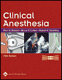 Image of the book cover for 'Clinical Anesthesia'