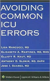 Image of the book cover for 'Avoiding Common ICU Errors'