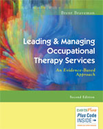 Image of the book cover for 'Leading & Managing Occupational Therapy Services'