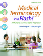 Image of the book cover for 'Medical Terminology in a Flash!'