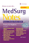 Image of the book cover for 'MEDSURG NOTES'