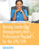 Image of the book cover for 'Nursing Leadership, Management, and Professional Practice for the LPN/LVN'