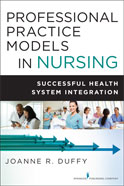 Image of the book cover for 'Professional Practice Models in Nursing'