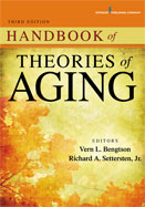 Image of the book cover for 'HANDBOOK OF THEORIES OF AGING'