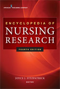 Image of the book cover for 'Encyclopedia of Nursing Research'
