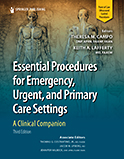 Image of the book cover for 'Essential Procedures for Emergency, Urgent, and Primary Care Settings'