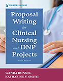 Image of the book cover for 'Proposal Writing for Clinical Nursing and DNP Projects'