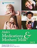 Image of the book cover for 'Hale's Medications & Mothers' Milk 2023'