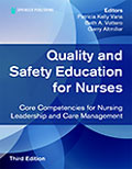 Image of the book cover for 'Quality and Safety Education for Nurses'