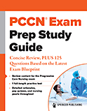Image of the book cover for 'PCCN Exam Prep Study Guide'