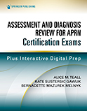 Image of the book cover for 'Assessment and Diagnosis Review for APRN Certification Exams'