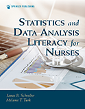 Image of the book cover for 'Statistics and Data Analysis Literacy for Nurses'