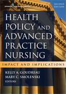 Image of the book cover for 'Health Policy and Advanced Practice Nursing'