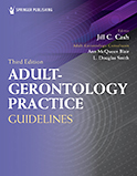 Image of the book cover for 'Adult-Gerontology Practice Guidelines'