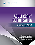 Image of the book cover for 'Adult CCRN® Certification Practice Q&A'