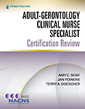 Image of the book cover for 'Adult-Gerontology Clinical Nurse Specialist Certification Review'