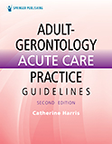 Image of the book cover for 'Adult-Gerontology Care Practice Guidelines'