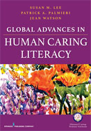 Image of the book cover for 'Global Advances in Human Caring Literacy'