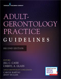 Image of the book cover for 'Adult-Gerontology Practice Guidelines'