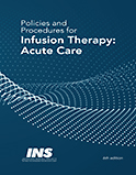 Image of the book cover for 'Policies and Procedures for Infusion Therapy: Acute Care'