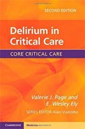 Image of the book cover for 'Delirium in Critical Care'