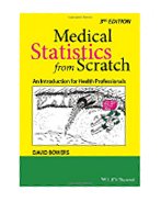 Image of the book cover for 'Medical Statistics from Scratch'