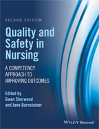 Image of the book cover for 'Quality and Safety in Nursing'