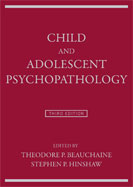 Image of the book cover for 'Child and Adolescent Psychopathology'