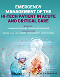 Image of the book cover for 'Emergency Management of the Hi-Tech Patient in Acute and Critical Care'