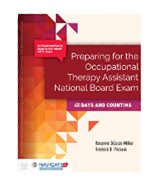Image of the book cover for 'Preparing for the Occupational Therapy Assistant National Board Exam'