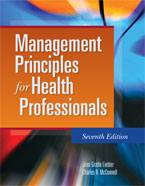Image of the book cover for 'Management Principles For Health Professionals'