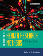 Image of the book cover for 'Introduction To Health Research Methods'