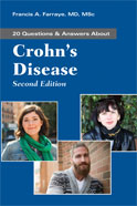Image of the book cover for 'Questions and Answers About Crohn's Disease'
