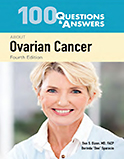 Image of the book cover for '100 Questions & Answers About Ovarian Cancer'
