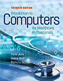 Image of the book cover for 'Introduction to Computers for Healthcare Professionals'