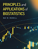 Image of the book cover for 'Principles and Applications of Biostatistics'