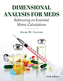 Image of the book cover for 'Dimensional Analysis for Meds'